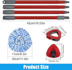 Mop Replacement for Ocedar, Mop for O Cedar, Replacement Mop for O Cedar Spin Mop Contains 4-Section Mop Handle 2 Mop Replace Head 1 Mop Base 1 Scrubber Mop Head for O-Cedar Spin Mop