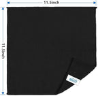 HOMEXCEL Black Microfiber Cleaning Cloth, 50 Pack Cleaning Towels for Kitchen, Lint Free, Scratch-Free, Highly Absorbent, and Reusable Cleaning Rags for House, Window and Glass, Cars, 11.5 X11.5 inch