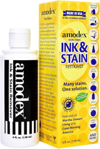 Amodex Ink and Stain Remover Unique Soap Liquid Formula 4 fl oz Bottle