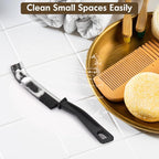 3P Crevice Cleaning Brush Hard Bristle Crevice Grout Cleaner Brush Thin Brush Gap Grout Cleaner for for Household Use, Bathroom, Kitchen