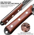Machete with Sheath for Cutting Trees Heavy Duty, for Yard Work and for Bushcrafting Knife Sickle for Clearing Brush Garden Tools Construction Blade (Silver Black)