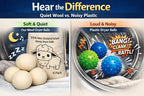 Natural Wool Dryer Balls | Reusable Natural Fabric Softener | Reduces Wrinkles & Drying Time | Large Dryer Balls is a Better Alternative to Plastic Balls and Liquid Softener| Saves Energy (Pack of 6)