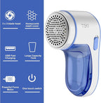 Fabric Shaver, Lint Remover for Clothes Rechargeable Clothes Shaver Pill Remover, Electric Sweater Defuzzer, Sweater Shavers to Remove Pilling, Couch, Fuzz, Furniture (2 Replaceable Blades)