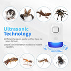 Ultrasonic Pest Control Repeller Plug in, Electronic Rodent Repellent for Indoor Home, Mosquito Repellent, Cockroach Killer, Spider Repellent (1 Pack)