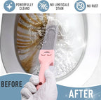 WISYOK 12 Pack Toilet Pumice Stone with 2 Handle, Hard Water Ring Calcium Buildup Remover, Grey Pumice Stone for Bathroom, Sink, Bathtub, Pool, Grill Cleaning