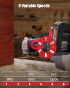 AVID POWER Cordless Oscillating Tool 20V Battery Powered Oscillating Multitool with 2.8° Oscillation Angle, Variable Speed Oscillating Saw w/ 31Pcs Accessories for Scraping/Cutting & Sanding