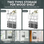 Towel Racks for Bathroom, Bathroom Shelf Over Toilet,Floating Shelves with Towel Rack Paper Holder Storage Basket,Floating Shelves for Wall Decor,Silver