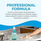 Fly-Zyme, Highly Concentrated Enzyme Drain Cleaner for Pipes, Drain Gel for Fruit Flies, Organic Waste Degrader & Odor Neutralizer, 32 fl oz, Pack of 2