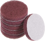HARFINGTON 6pcs Drill Power Brush 2 inch Tile Scrubber Scouring Pads 320-400 Grit for Bathroom Kitchen Household Cleaning