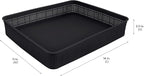 Simplify 10 Piece Organizing Set | Multiple Size Bins | Multipurpose | Office | Desk | Dorm | Bathroom | Storage Basket | Small Items | Accessories | Black