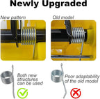 MEETOOT 2PCS Side Press Mop Bucket Replacement Spring Water Storage Tank Metal Fittings Compatible with 24/32/34/36/46 Litre Drum Sizes