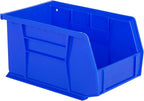 Hudson Exchange 9-1/2" x 6" x 5" (6 Pack) Plastic Stackable Storage Bin and Hanging Container, Blue