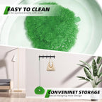 DRQ Ceiling Fan Cleaner Duster, 2 Pack Reusable Microfiber Duster with Extension Pole, 13 to 50 Inch Fan Blade Cleaner, Removable Dusters for Cleaning Walls Bookshelves Door Window Top (Green)