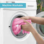 HOMEXCEL Pink Microfiber Cleaning Cloth, 50 Pack Cleaning Towels for Kitchen, Lint Free, Scratch-Free, Highly Absorbent, and Reusable Cleaning Rags for House, Window and Glass, Cars, 11.5 X11.5 inch