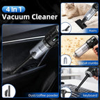 Sycoodeal Handheld Car Vacuum Cleaner, 25000PA Strong Cyclonic Suction Portable Mini Vacuum Cordless with Digital Display Lightweight Handheld for Pet Hair, Car, Home, Office, Kitchen(Silver)