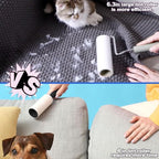 Large Lint Rollers for Pet Hair Extra Sticky,Cat Dog Hair Remover Laundry Clothes Carpet Furniture,6.3 inches Wider with 450 Sheets Giant Lint Remover Brush for Couch with Long Handle