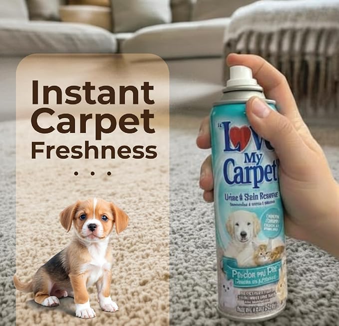 Love My Carpet Pet Special Heavy Foam,Carpet Cleaner,Urine,Pet Stain And Odor Remover,Carpet Cleaner Solution,4 Pack Of 12oz