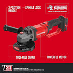 CRAFTSMAN V20* Angle Grinder, Small, 4-1/2-Inch, Tool Only (CMCG400B)