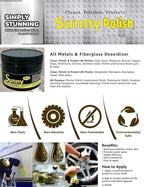 Sunny Metal Polish | Silver, Gold, Brass, Headlight Cleaner | Tarnish Remover | Made in USA (12oz)