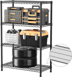 SINGAYE Shelf Closet Wire Shelving：Adjustable Metal Unit for Laundry Room Organization Bathroom Kitchen Home Garage Storage Pantry Rack Shelves