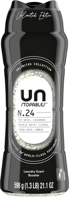 Downy Unstopables Unlimited Collection In-Wash Laundry Scent Booster Beads, No. 24, Fine Fragrance, Long-Lasting Fresh Scent Beads, 21.1 oz
