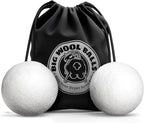 XXL 3.75in Wool Dryer Balls – Twice The Size of XL | 100% Organic New Zealand Wool | Shorten Drying Time | Reduce Static & Wrinkles Fast (by BigWoolBalls) (XXL Mega Size, 3.75in Diameter)