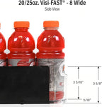 Display Technologies Fridge Organizer & Soda Can Dispenser for Refrigerator - Drink Dispenser & Refrigerator Storage (6-Pack)