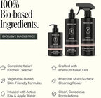 Preston Lane Luxury Kitchen Set – Hand Wash, Dish Soap & All-Purpose Cleaner | Plant-Powered Cleaning Essentials Bundle with Fine Italian Fragrance, Mayfair Scent