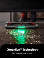 Ultenic Cordless Vacuum Cleaner, 550W/50Kpa, 60Mins Runtime, 180°Bendable Wand, Anti-Tangle Brush, Stick Vacuums Cordless with Charging Dock, for Pet Hair/Carpet/Floor/Car, U16 Flex