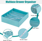 Bra Storage Drawers Organizer for Clothing Underwear Drawer Organizer Dividers Foldable Storage Cube Bins for Bra,Socks, Underwear,3 Pack （Light Green）