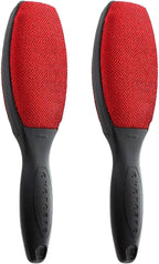 Evercare Magik Double-Sided Lint & Pet Hair Remover - Reusable Lint Cleaner Brush with Comfortable Black Handle - Ideal for Removing Dust, Fuzz, Fur from Clothes & Furniture (2-Piece)