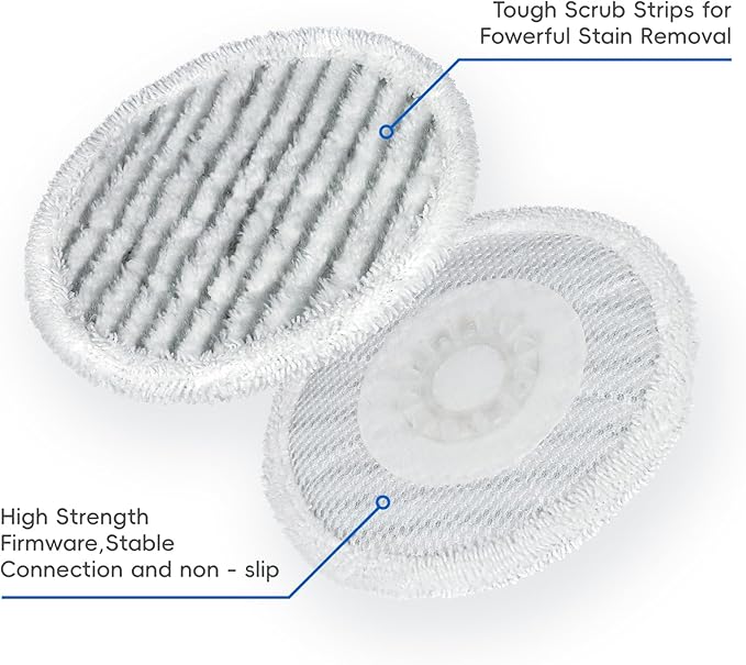 8 Pack Steam Mop Replacement Pads for Shark S8001 S7001 S7201 S7000AMZ S8201 Steam and Scrub Mop Pads Repeatedly Washed for All Floors Cleaning