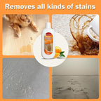 Floor Cleaning Solution for Multiple Hard Floors - 34 fl oz Floor Cleaner, For All Robot Vacuums with Mopping and Cordless Wet/Dry Vacuum Mops, Deep Clean for Tile, Wooden Floor, Laminate (Orange)