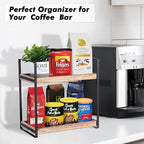 Giftacity Bathroom Counter Organizer and Storage - Kitchen Countertop Organizer for Bathroom Sink and Coffee Bar, 2-Tier Vanity Counter Tray Shelf for Restroom Decor
