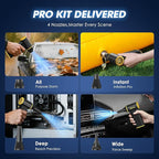 Electric Air Duster - 110,000 RPM Compressed Air Duster, 120W Cordless Air Blower for Computer Keyboard，House, Outdoor & Car, 3-Speed Rechargeable Mini Turbo Fan, Type-C Fast Charge (X113)