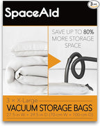 SpaceAid Jumbo Vacuum Storage Bags, Space Saver Sealer Compression Bags for Comforters, Blankets, Pillows, Bedding, Clothes (X-Large 3 Pack)