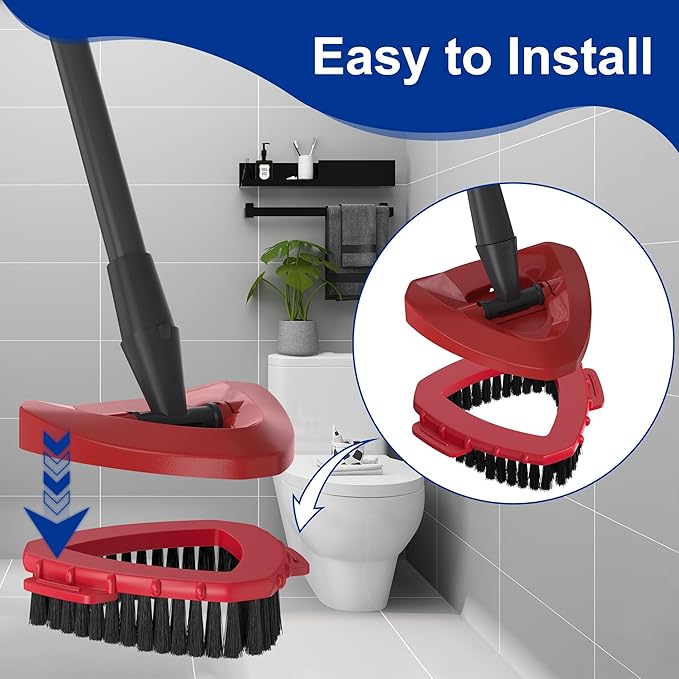 Mop Scrubber Attachment Scrub Brush Head for O-Cedar 2-Tank Spin Mop Scrubber Accessories Scrubber Mop Head for Ocedar Floor Mop Cleaning Mop Replacement