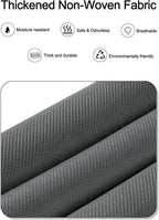 TAHAVICE 1 Pack Over The Door Organizer Storage, Hanging Organizer Closet with 5 Large Pockets 10 Mesh Pockets, 44 lbs Weight Capacity, Behind Door Storage for Nursery Bedroom Bathroom (Dark Grey)