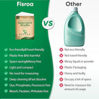 Travel Laundry Detergent Sheets Fisroa 120 Loads Eco-friendly Washing Detergent Sheets Plastic-Free Fresh Linen Scent Liquidless Laundry Strips for Camping Dorm