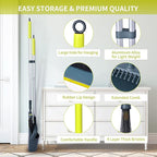 Broom and Dustpan Set for Home with 54" Long Handle, Upright and Lightweight Dust pan and Brush Combo for Kitchen Room Office Lobby Floor Cleaning, Dark Green