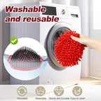 Chenille Mop Heads Replacements for Ocedar, Mop Replace Head for O Cedar Mops, Chenille Duster for Ocedar Easywring 1 Tank Spin Mops Includes 3 Pack Chenilles Pad Refills, 1 Scrub Brush and 1 Base