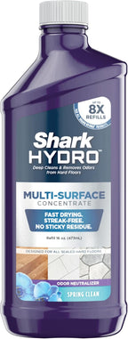Shark Hydro Multi-Surface Concentrate with Odor Neutralizing Technology, Formulated for Use in All Shark Hydro Wet & Dry Cleaners, Use on Sealed Hardwood, Tile, Laminate, & Stone, 16oz, WWCM16