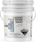 Carpet Fiber Rinse 5600 - Water-Based Cleaning Solution - Prevents Browning, Yellowing & Bleeding - Residential & Commercial - 5Gal
