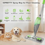 Spray Mop for Floor Cleaning - Wet Dry Hardwood Floor Mops with 3 Microfiber Washable Pads for Swiffer Powermop - Flat Mop with Sprayer for Tile Wood Laminate Vinyl Marble Kitchen