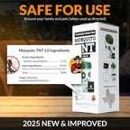 Tougher Than Tom Mosquito TNT 2.0 Mosquito 12 Bait Bags, Outdoor Insect Control, Easy Setup, Family & Pet Friendly, Ideal for Backyards, Camping, Gardens, BBQs, Picnics & More