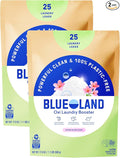 BLUELAND Oxi Laundry Booster Powder Refill 2-Pack, Spring Bloom Scent, 50 Loads, 35.2 oz, Plastic-Free, Eco Friendly, Oxy Cleaner, Stain Remover