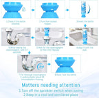 Foaming Drain Cleaner - Sink Cleaner and Deodorizer for Kitchen Sinks, Shower Drains, and Tubs, Monthly Maintenance to Avoid Clogs. (1pcs, blue)