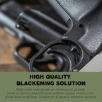 Professional Aluminum Black Metal Finish | Aluminum Black | Black Oxide Coating | Metal Blackening Solution for Restoring Scratched and Marred Areas | Fast-Drying Fast-Acting, 3.5 Fl oz.