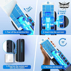 Fly Trap Indoor, Plug in Fruit Fly Traps for Indoors with 9w Night UV Light, Flying Insect Trap for Mosquito, Gnats, Moths, 10 Sticky Refills Catcher Bug Zapper Killer for House/Office