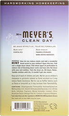 MRS. MEYER'S CLEAN DAY Dryer Sheets, Fabric Softener, Reduces Static, Infused with Essential Oils, Compassion Flower, 80 Count